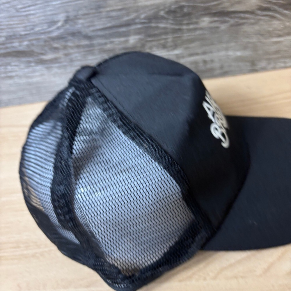 Alex Bradley Hat Cap Snap Back Black Trucker Adjustable - Picture 7 of 10